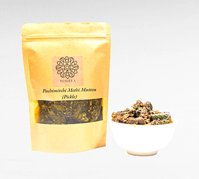 Methi Pachimirchi Mutton Pickle